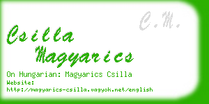 csilla magyarics business card